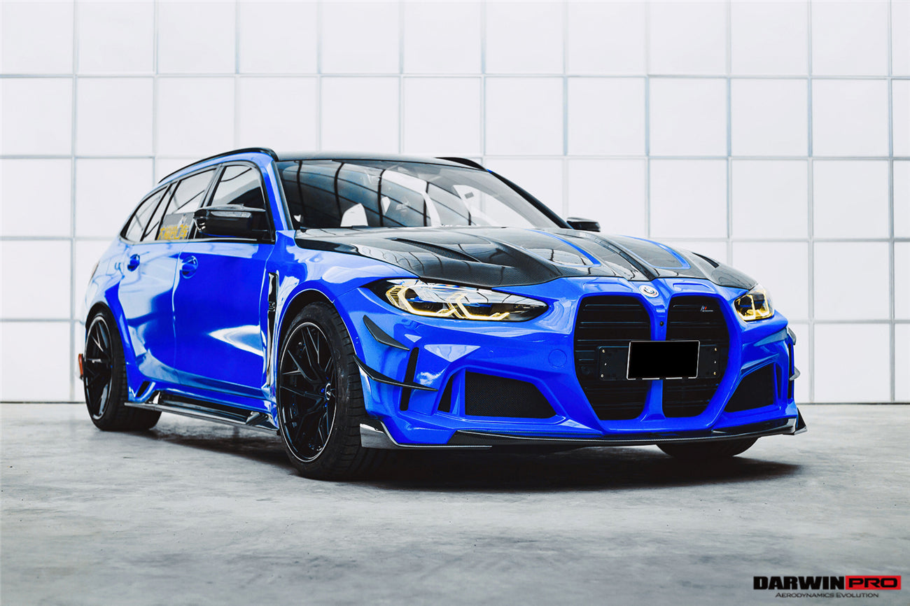 2021-UP BMW M3 G80 G81 BKSSII Style Front Bumper and Front Fender and Side Skirts - DarwinPRO Aerodynamics