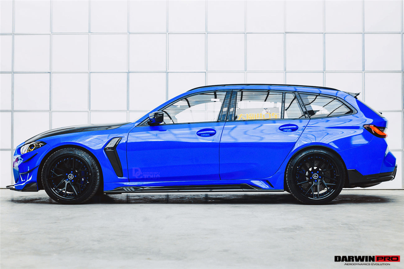 2021-UP BMW M3 G80 G81 BKSSII Style Front Bumper and Front Fender and Side Skirts - DarwinPRO Aerodynamics