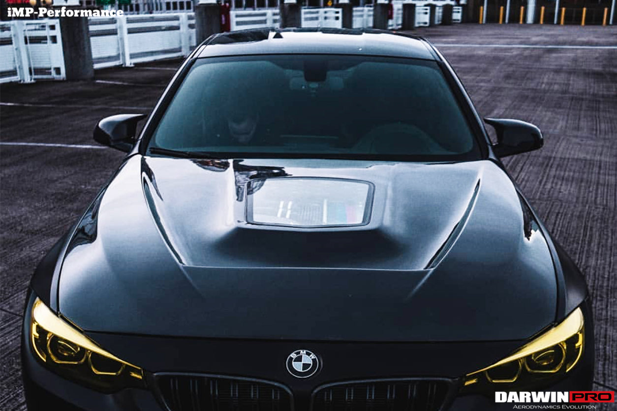 2014-2020 BMW M3/M4 IMP Performance Partial Carbon Fiber Hood - DarwinPRO Aerodynamics