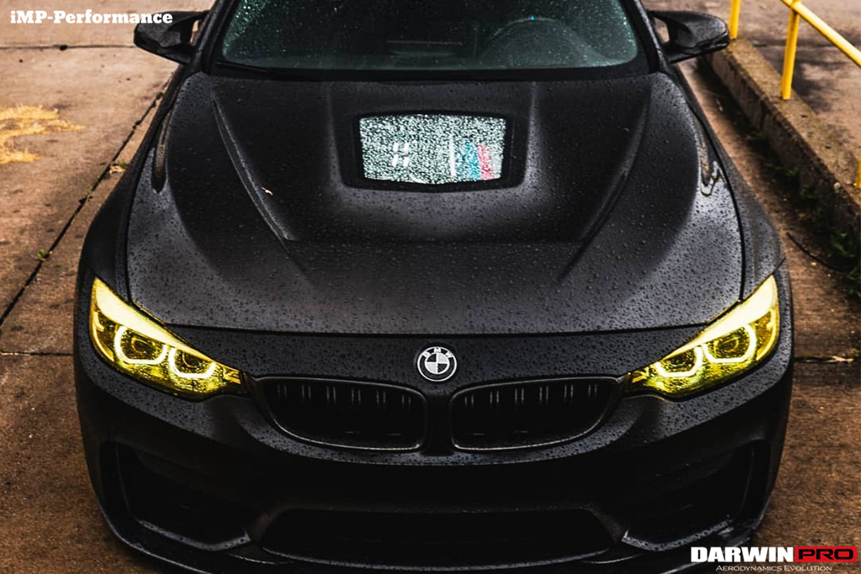 2014-2020 BMW M3/M4 IMP Performance Partial Carbon Fiber Hood - DarwinPRO Aerodynamics