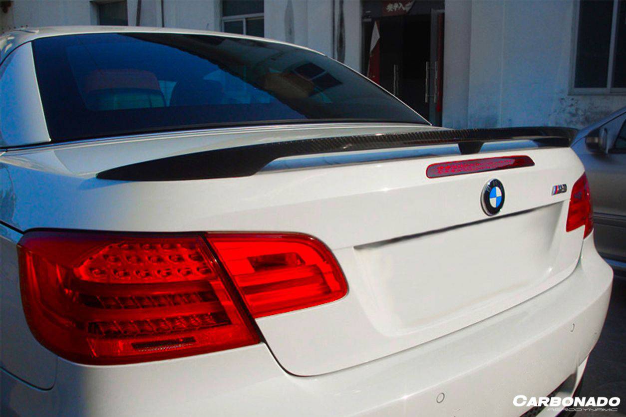 2008-2012 BMW 3 Series M3 E93 MP Style Carbon Fiber Trunk Spoiler - Carbonado Aero