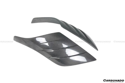 2020-UP Maserati MC20 SVD Style Dry Carbon Fiber Front Fender Patch - Carbonado