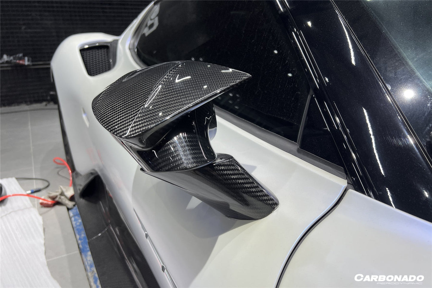 2020-2024 Maserati MC20 MSY Style DRY Carbon Fiber Mirror Housing Replacement