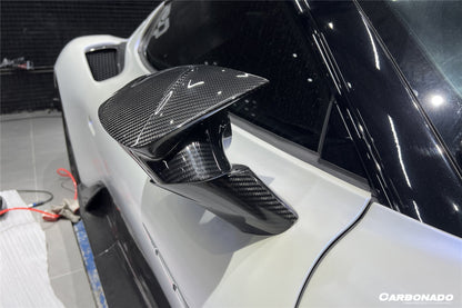 2020-2024 Maserati MC20 MSY Style DRY Carbon Fiber Mirror Housing Replacement