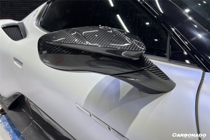 2020-2024 Maserati MC20 MSY Style DRY Carbon Fiber Mirror Housing Replacement