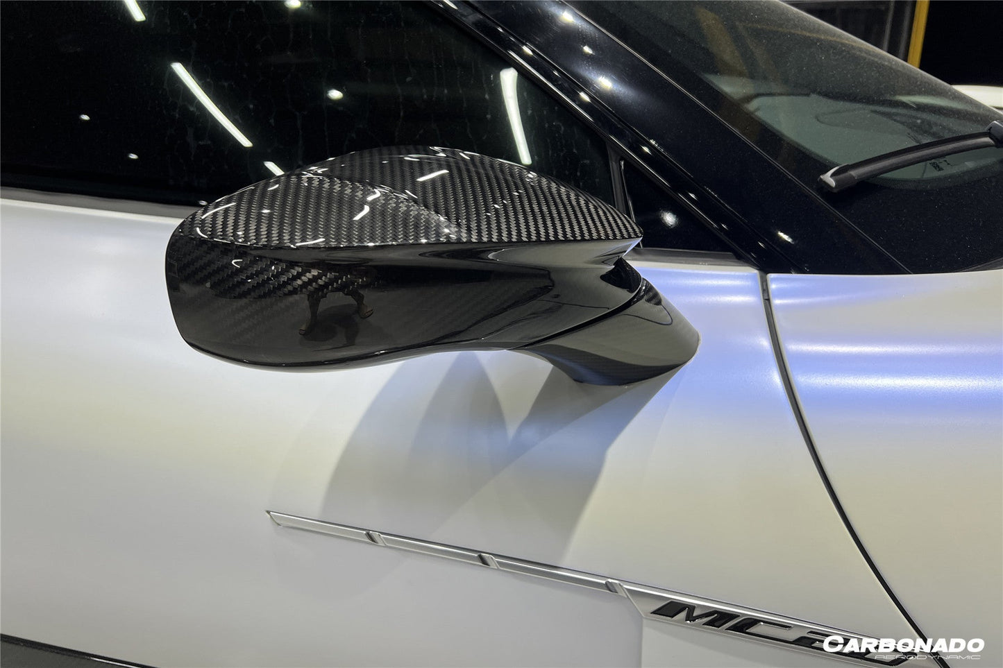 2020-2024 Maserati MC20 MSY Style DRY Carbon Fiber Mirror Housing Replacement