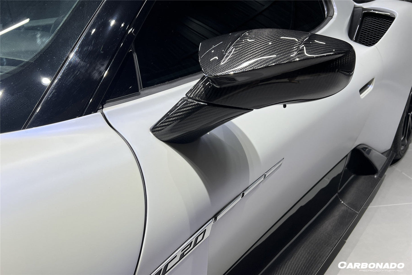 2020-2024 Maserati MC20 MSY Style DRY Carbon Fiber Mirror Housing Replacement