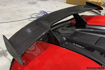 2015-2020 McLaren 540C 570S MS Style DRY Carbon Fiber Trunk Wing - Carbonado Aero