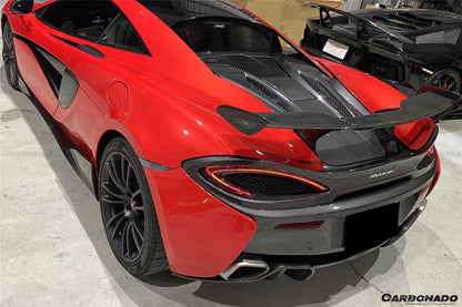 2015-2020 McLaren 540C 570S MS Style DRY Carbon Fiber Trunk Wing - Carbonado Aero