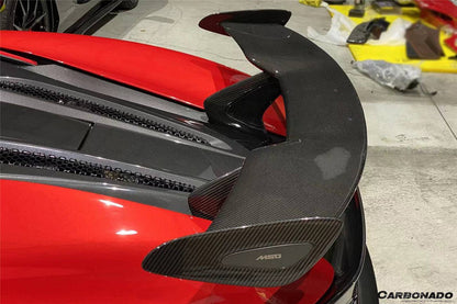 2015-2020 McLaren 540C 570S MS Style DRY Carbon Fiber Trunk Wing - Carbonado Aero