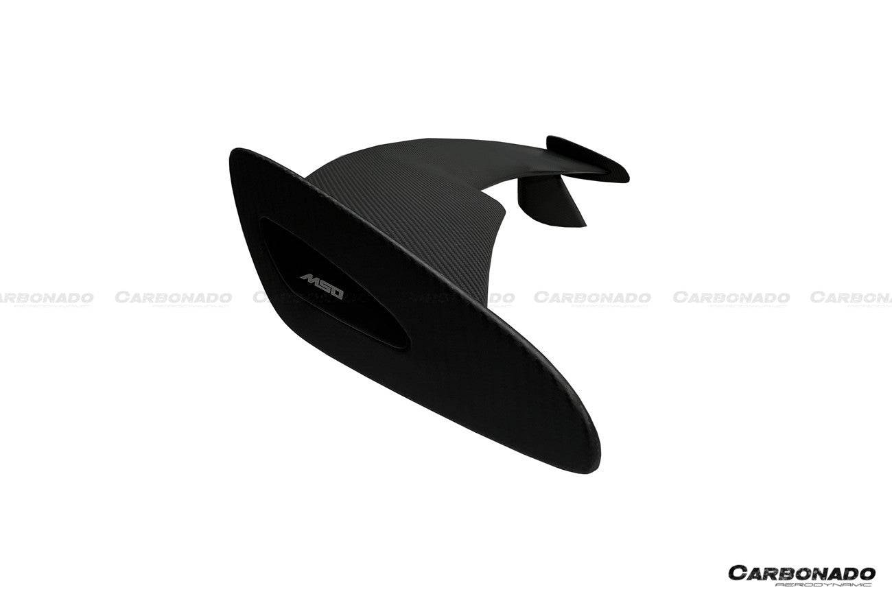 2020-2023 McLaren 570GT Only MS Style DRY Carbon Fiber Trunk Wing - Carbonado Aero