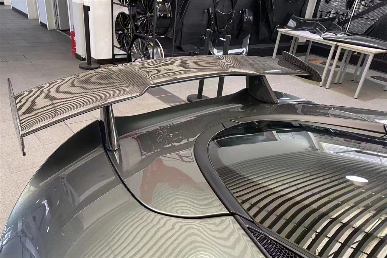 2020-2023 McLaren 570GT Only MS Style Dry Carbon Fiber Trunk Wing - Carbonado