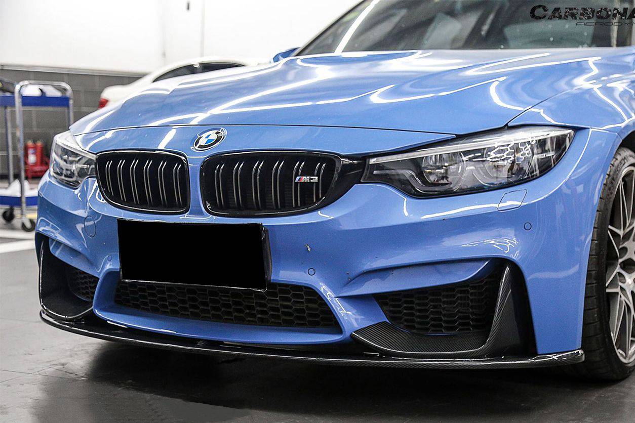 2014-2020 BMW M3 F80 M4 F82 MP Style Carbon Fiber Front Lip - Carbonado