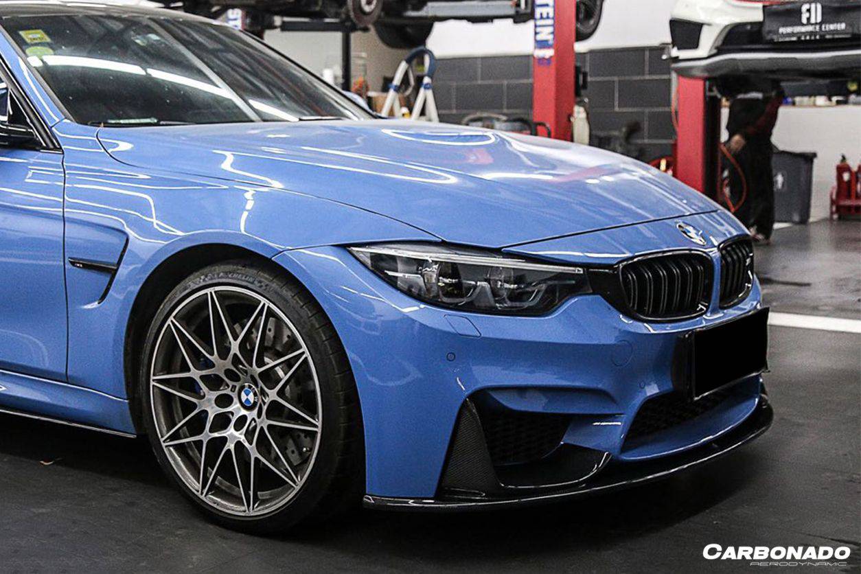 2014-2020 BMW M3 F80 M4 F82 MP Style Carbon Fiber Front Lip - Carbonado Aero