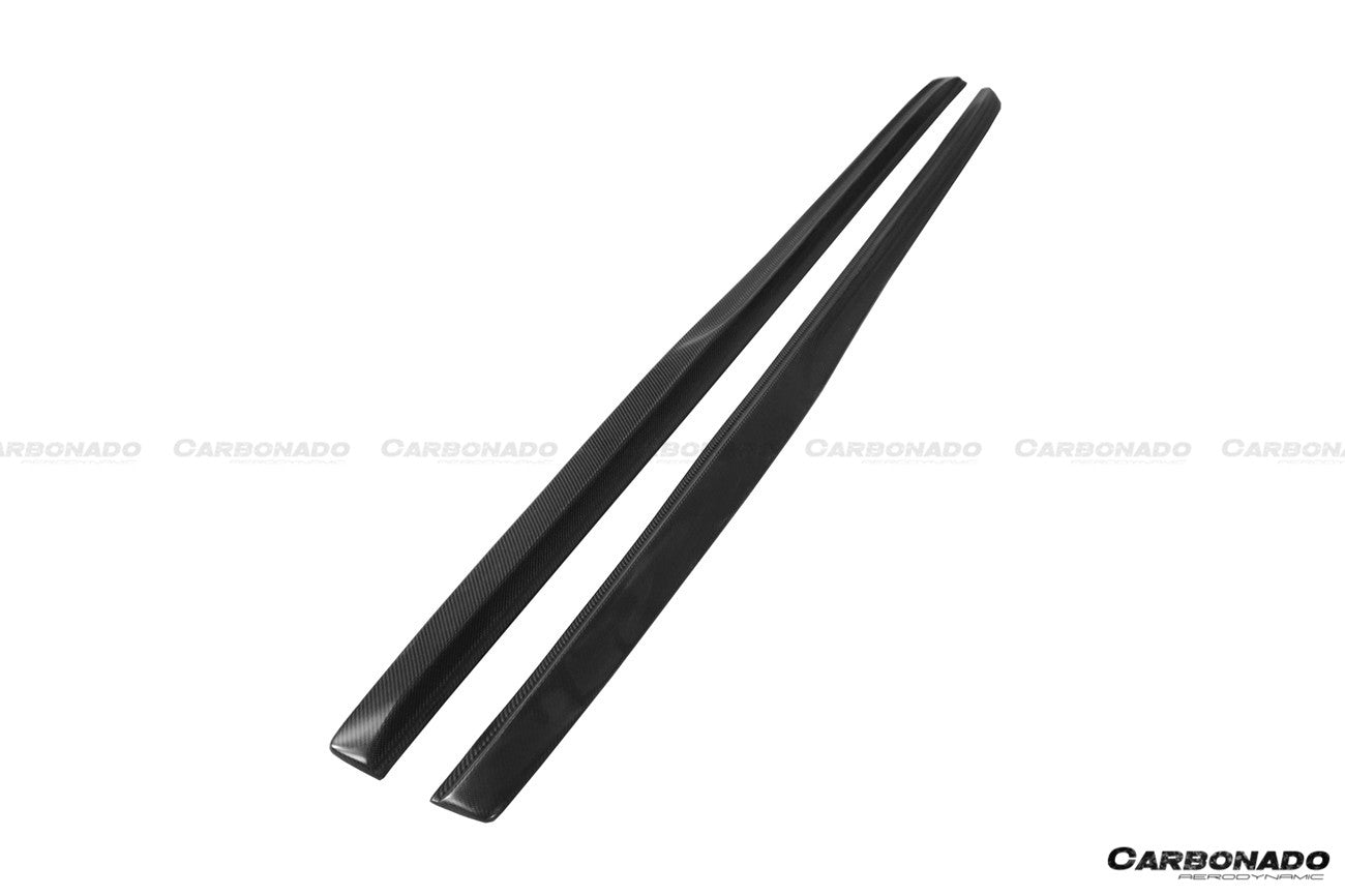 2015-2021 Mercedes Benz C-Class W205 Sedan PS Style Side Skirts - Carbonado