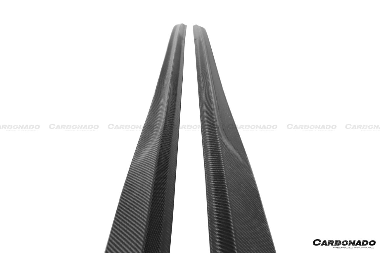 2015-2021 Mercedes Benz C-Class W205 Sedan PS Style Side Skirts - Carbonado