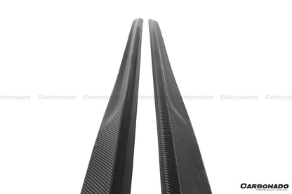 2015-2021 Mercedes Benz C-Class W205 Sedan PS Style Side Skirts - Carbonado