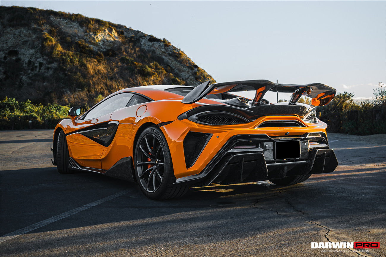 2018-2021 McLaren 600lt BKSS Style Partial Carbon Fiber Rear Bumper - DarwinPRO Aerodynamics