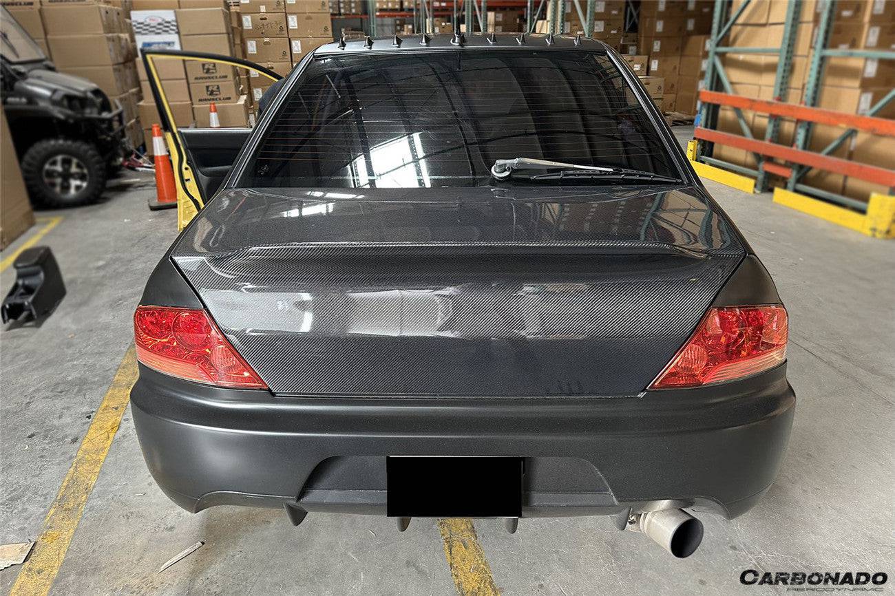 2003-2006 Mitsubishi Evo 7/8/9 DLK Style Carbon Fiber Trunk - Carbonado
