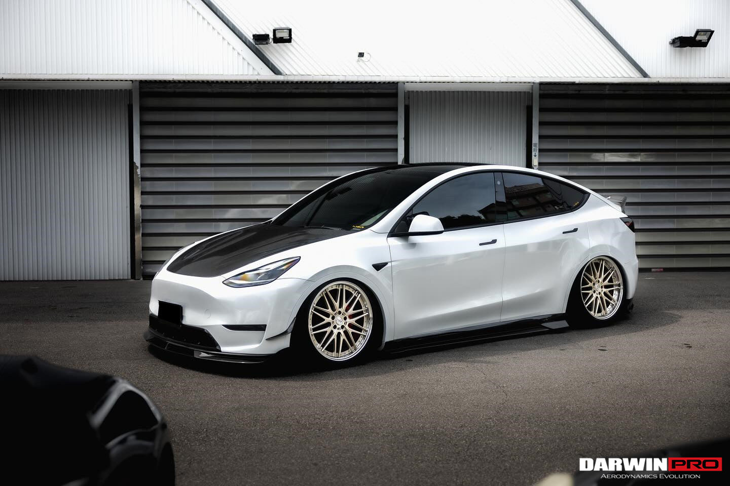 2020-2023 Tesla Model Y IMP Performance Carbon Fiber Front Canards - DarwinPRO Aerodynamics