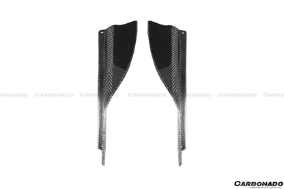 2012-2016 Nissan GTR R35 DBA Mines Style Carbon Fiber Front Canards - Carbonado