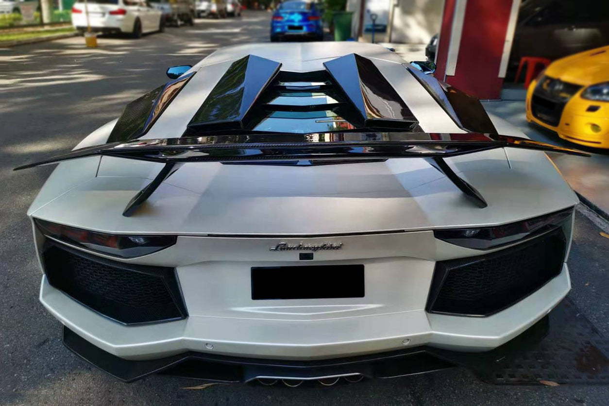 2011-2021 Lamborghini Aventador LP700 LP740 Coupe/Roadster VTC Style Trunk Spoiler - Carbonado