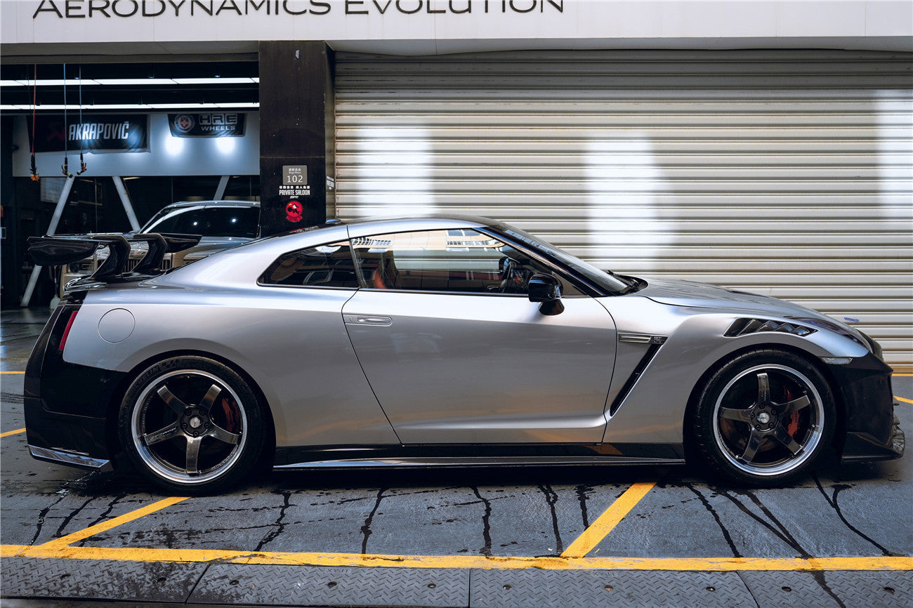 2008-2023 Nissan GTR R35 CBA DBA EBA 2024-Nismo Style Carbon Fiber Side Skirts - DarwinPRO Aerodynamics