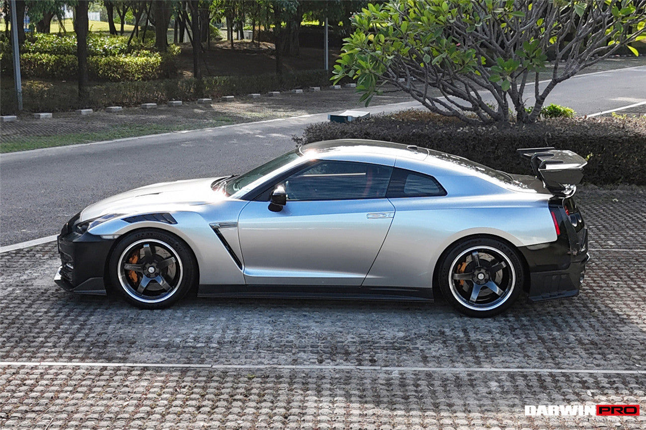 2008-2023 Nissan GTR R35 CBA DBA EBA 2024-Nismo Style Carbon Fiber Side Skirts - DarwinPRO Aerodynamics