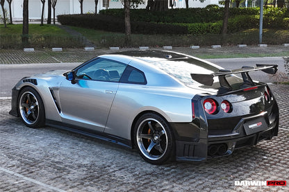 2008-2023 Nissan GTR R35 CBA DBA EBA 2024-Nismo Style Part Carbon Fiber Rear Bumper With Black Light - DarwinPRO Aerodynamics