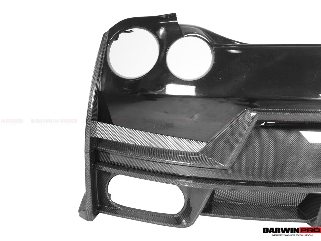 2008-2024 Nissan GTR R35 CBA/DBA/EBA 2024-Nismo Style Part Carbon Fiber Rear Bumper W/ Black Light - DarwinPRO Aerodynamics