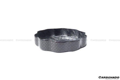 2010-2023 Ferrari (ALL MODELS) Dry Carbon Fiber Oil Cap Cover - Carbonado Aero