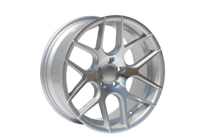 E001 Silver Machined Face 18x8.0 ET35 5x114.3 - Square Set (4 Wheels)