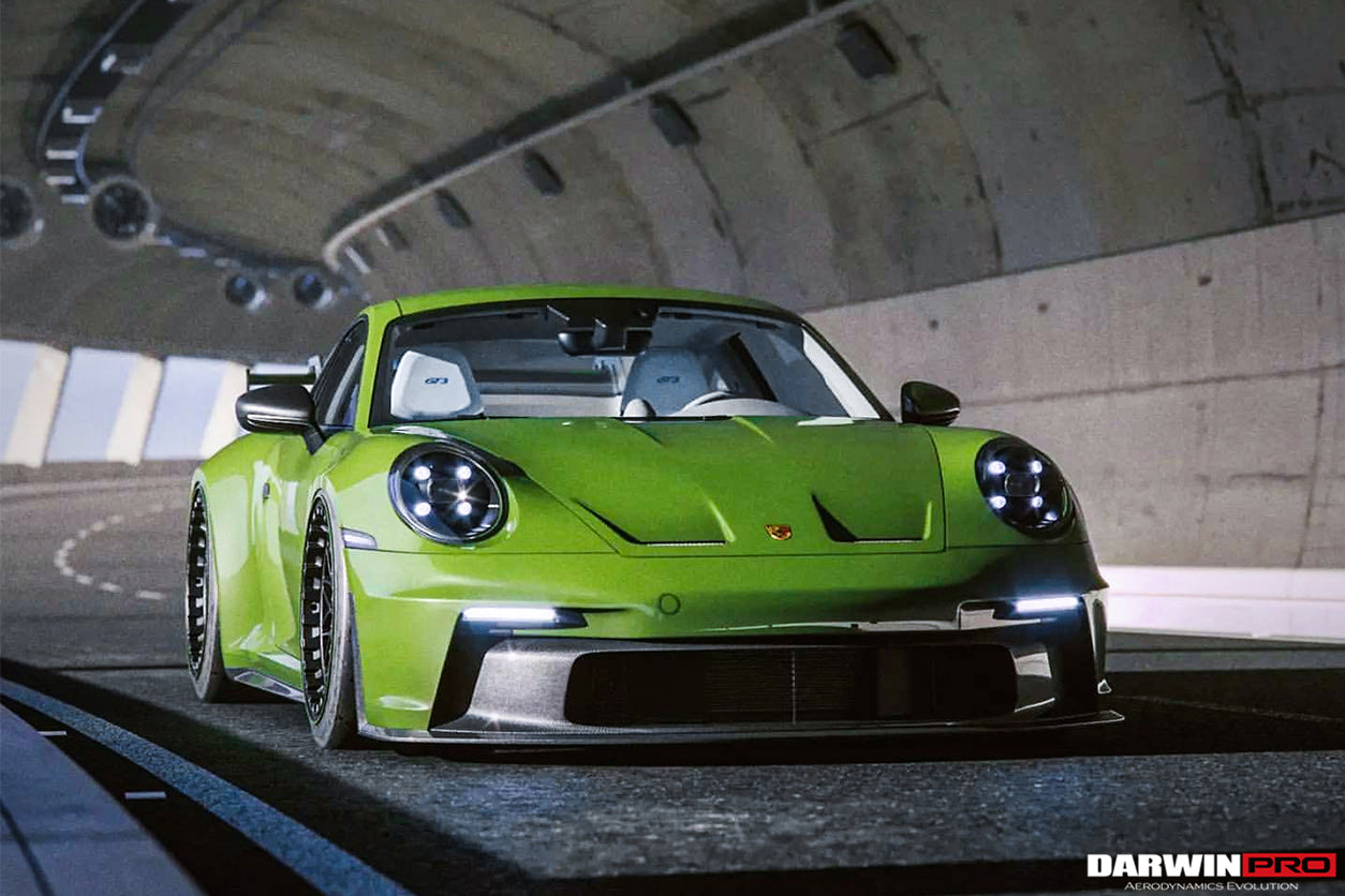 2019-2023 Porsche 911 992 Carrera/S/4/4S/Targa/Cabriolet GT3 Style Front Bumper - DarwinPRO Aerodynamics