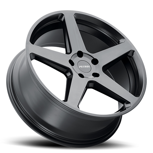 Petrol Wheels P2C GB 20x8.5 +35 5x120mm 76.1mm Semi Gloss Black