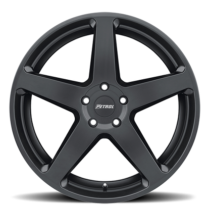 Petrol Wheels P2C GB 20x8.5 +35 5x120mm 76.1mm Semi Gloss Black