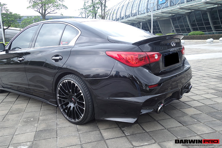 2014-2017 Infiniti Q50 Sedan EAU ROUGE Style Rear Bumper - DarwinPRO Aerodynamics