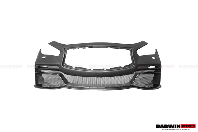 Darwinpro 2014-2022 Infiniti Q50 Sedan EAU ROUGE Style Front Bumper - DarwinPRO Aerodynamics