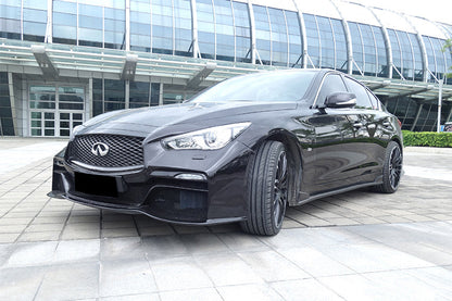 Darwinpro 2014-2022 Infiniti Q50 Sedan EAU ROUGE Style Front Bumper - DarwinPRO Aerodynamics