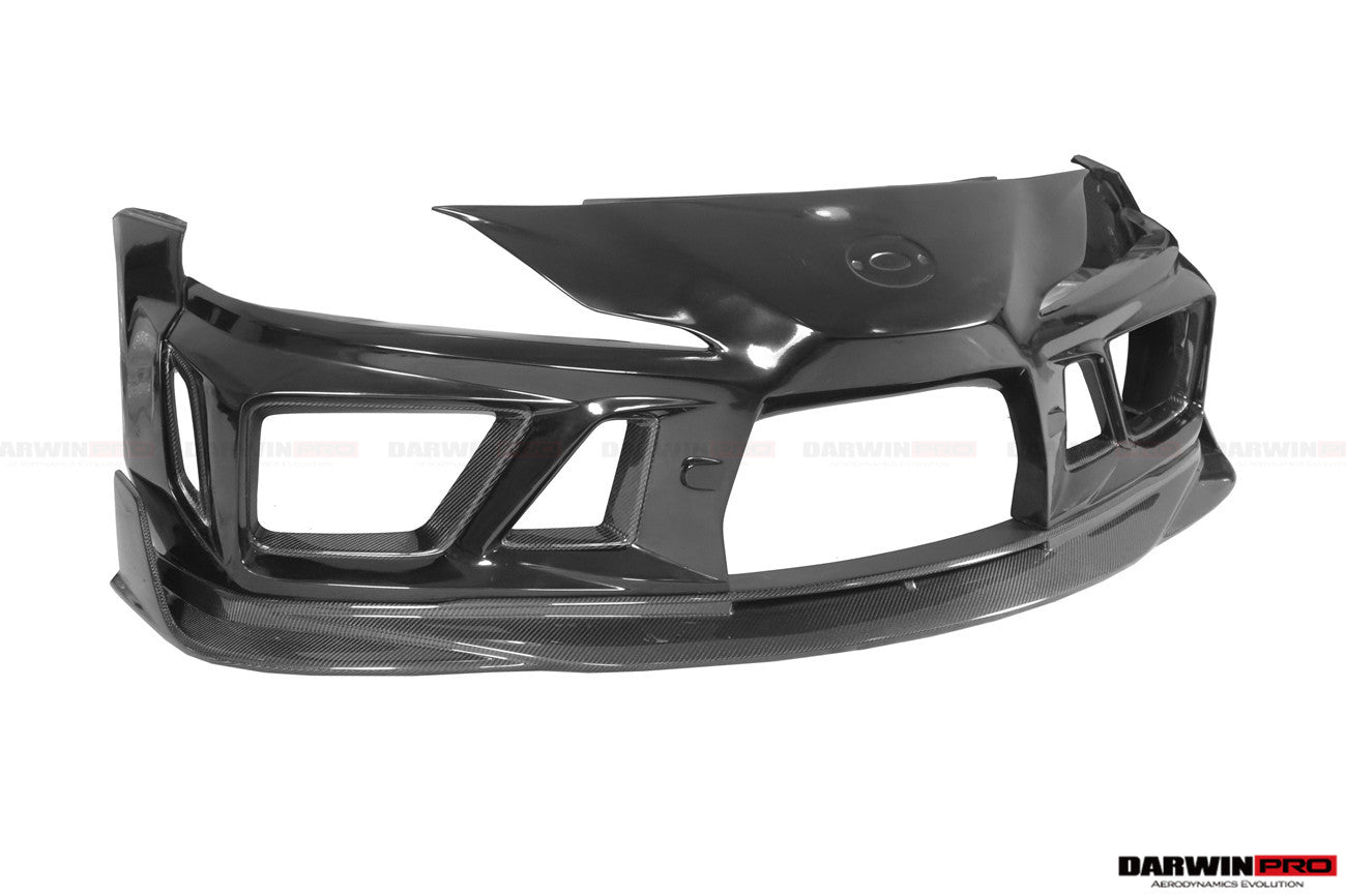 2019-UP Toyota GR Supra (J29/DB) A90 A91 BKSSII Style Partial Carbon Fiber Front Bumper - DarwinPRO Aerodynamics