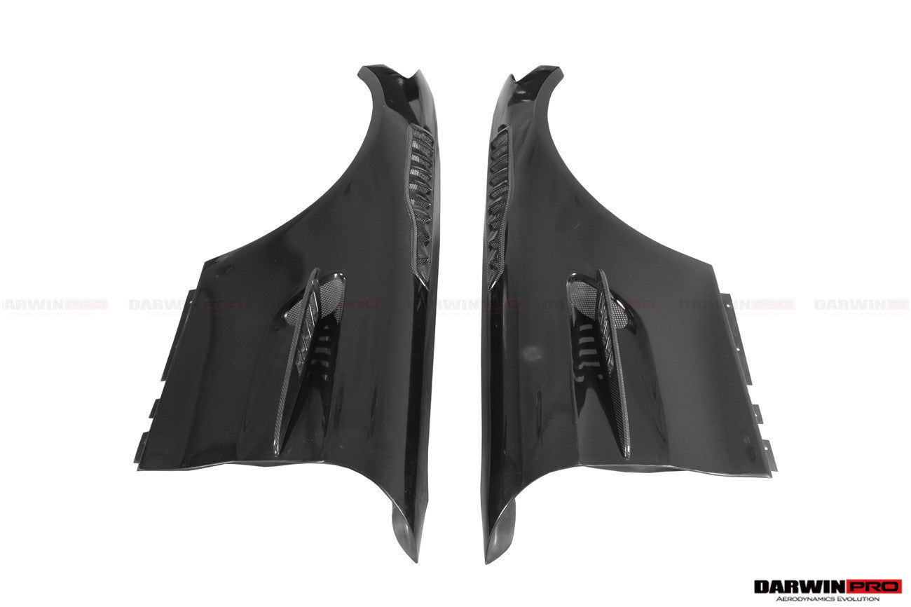 2015-2021 Mercedes Benz AMG GT/GTS/GTC/GTR BK Style Partial Carbon Fiber Front Fender - DarwinPRO Aerodynamics