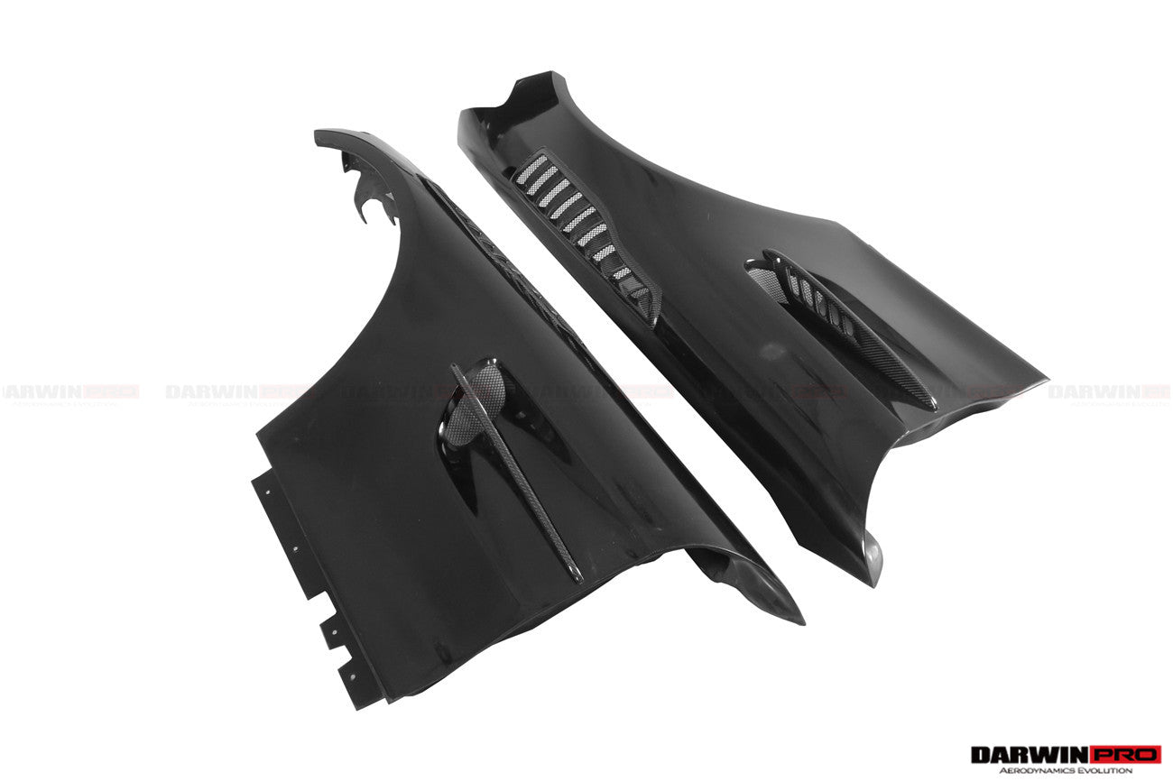 2015-2021 Mercedes Benz AMG GT/GTS/GTC/GTR BK Style Partial Carbon Fiber Front Fender - DarwinPRO Aerodynamics