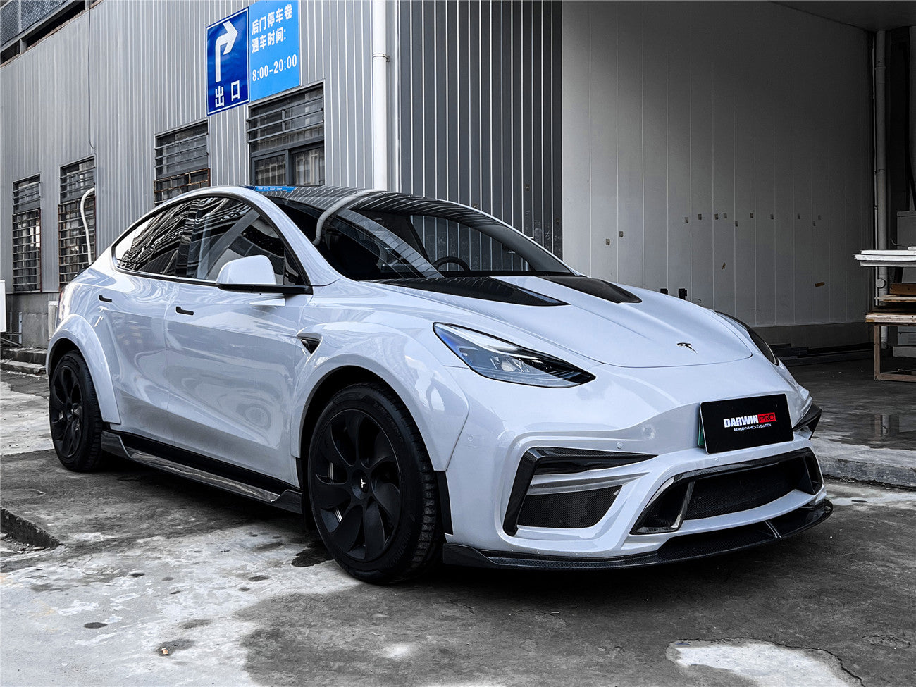 2020-2022 Tesla Model Y IMP Performance Carbon Fiber Front Bumper - DarwinPRO Aerodynamics