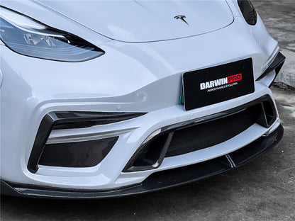 2020-2022 Tesla Model Y IMP Performance Carbon Fiber Front Bumper - DarwinPRO Aerodynamics