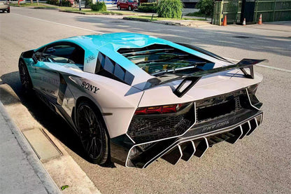 2011-2021 Lamborghini Aventador LP700 LP740 Coupe/Roadster VTC Style Trunk Spoiler - Carbonado