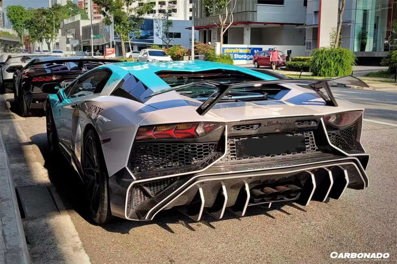 2011-2021 Lamborghini Aventador LP700 LP740 Coupe/Roadster VTC Style Trunk Spoiler - Carbonado