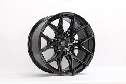 E1509 Gloss Black 18x9 ET15 6.139 – (Square Set of 4)