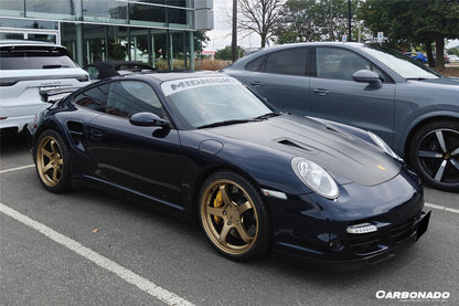 2005-2012 Porsche Carrera 911    997 Turbo    Cayman    Boxster 987 GT2RS Style Carbon Fiber Hood