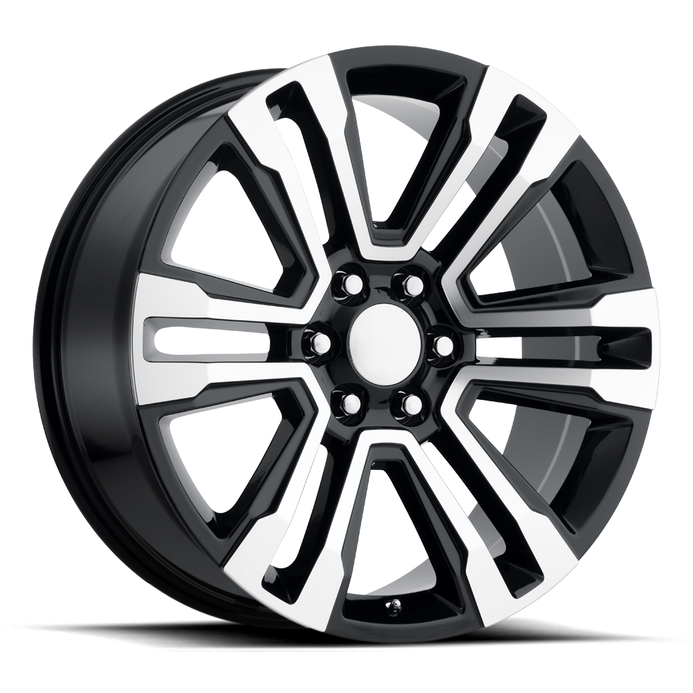 Performance Replica Wheels PR182 GBM 20x9 +24 6x139.7mm 78.1mm Gloss Black Machined