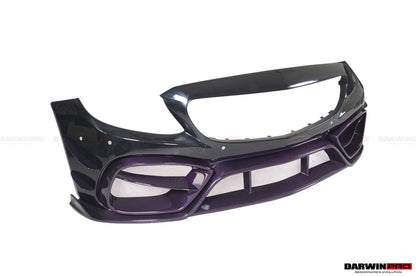 2015-2021 Mercedes Benz W205 C63/S AMG Coupe IMP Performance Partial Carbon Fiber Front Bumper - DarwinPRO Aerodynamics