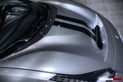 2015-2020 Ferrari 488 GTB/Spyder Pista Style Front Bumper Set W/Hood - DarwinPRO Aerodynamics